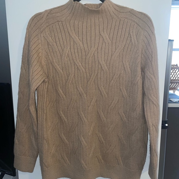 Beautiful brown couture sweater! Worn maybe twice. Cozy and classy. - Picture 2 of 4